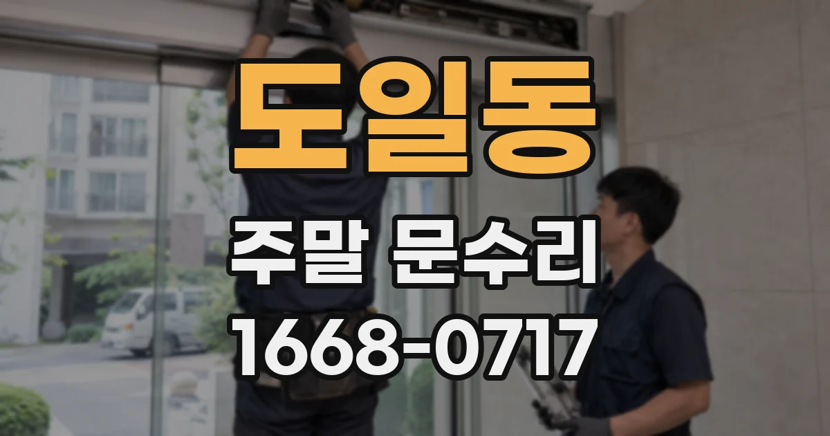 도일동 주말 문수리
