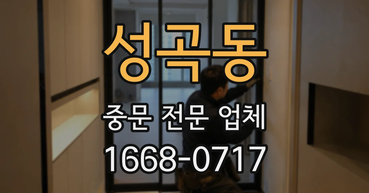 성곡동 중문 전문 업체