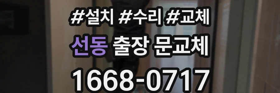 선동 출장 문교체
