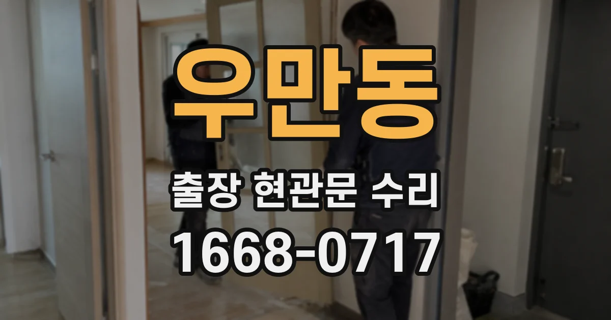 우만동 출장 현관문 수리