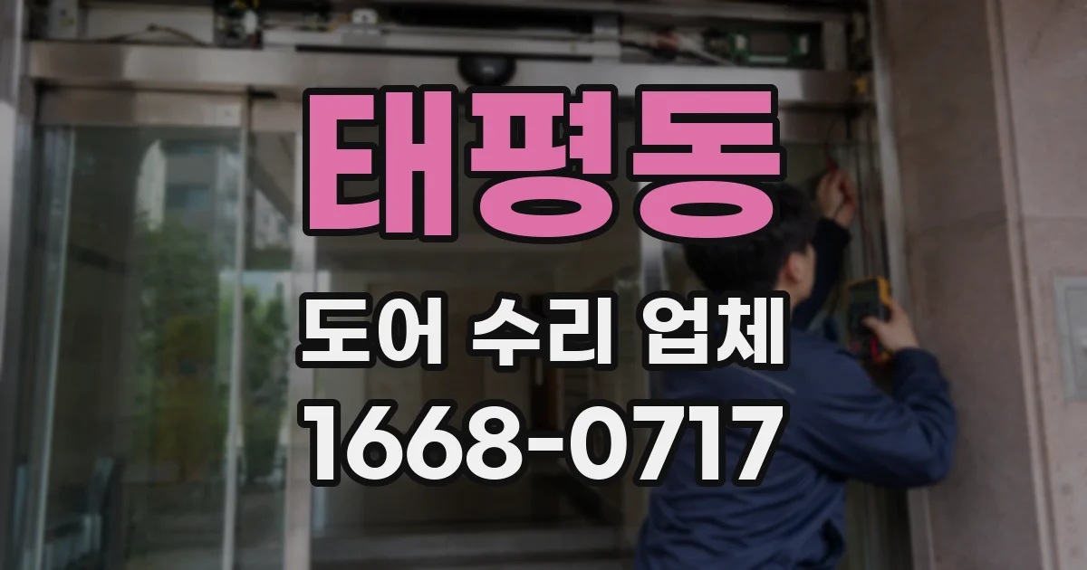 태평동 도어 수리 업체