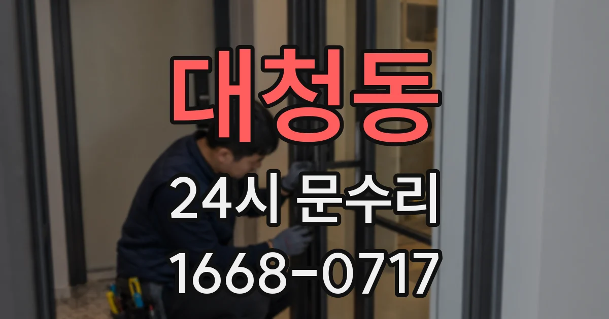 대청동 24시 문수리