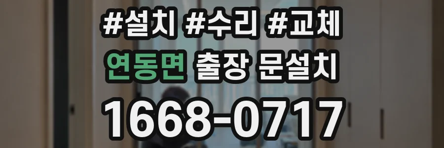 연동면 출장 문설치