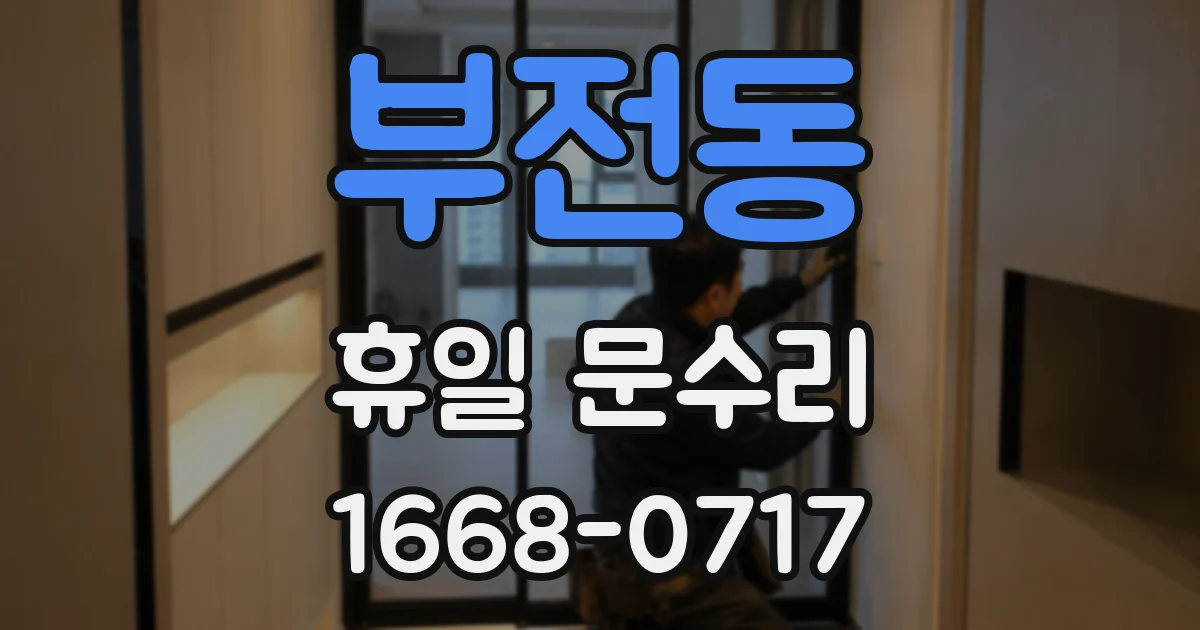 부전동 휴일 문수리