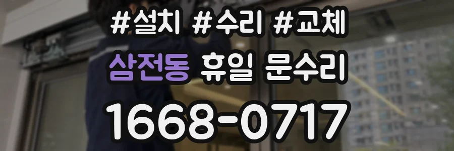 삼전동 휴일 문수리