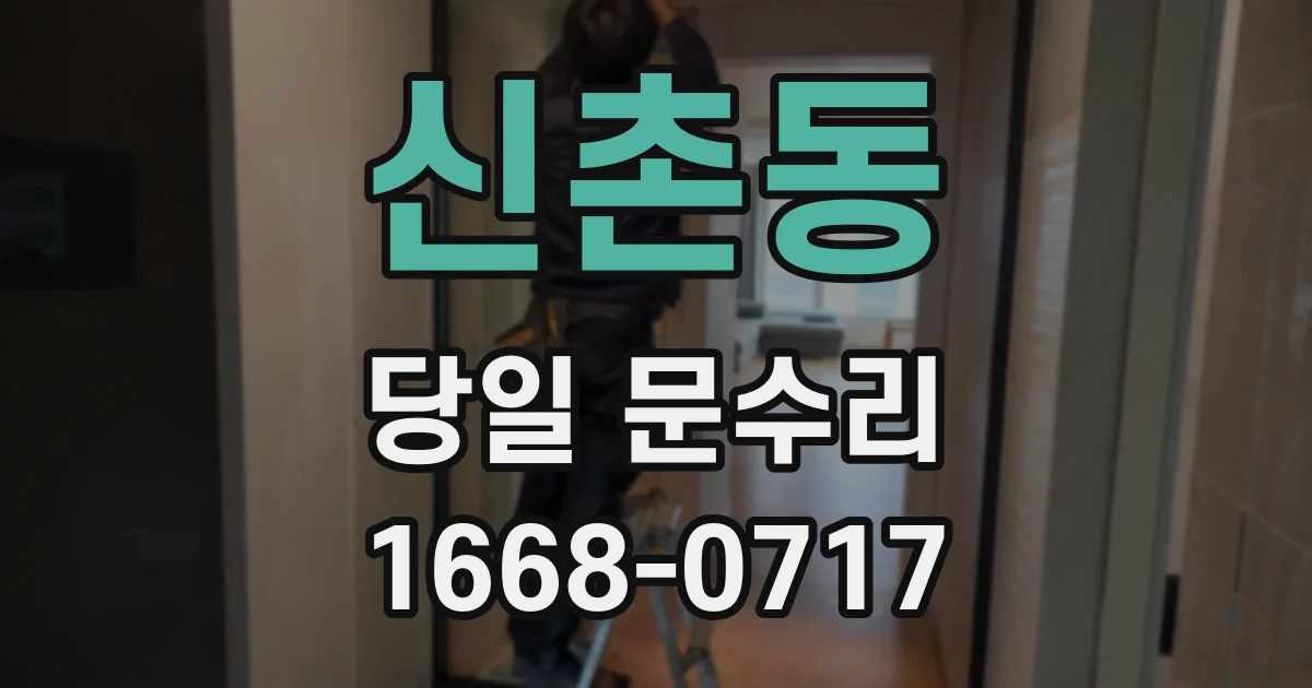 신촌동 당일 문수리