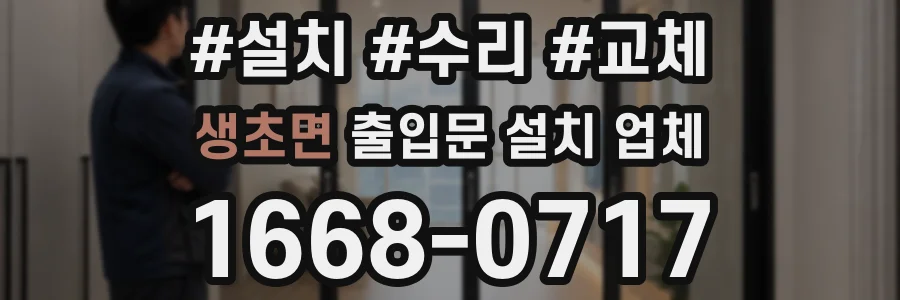 생초면 출입문 설치 업체