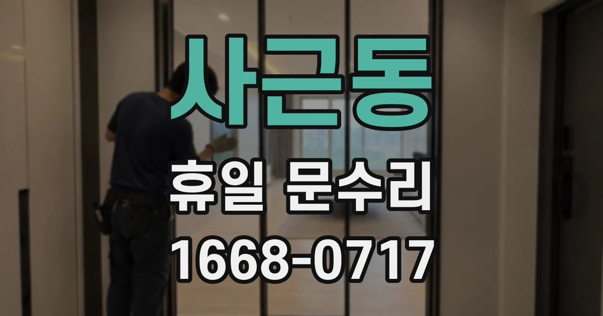 사근동 휴일 문수리