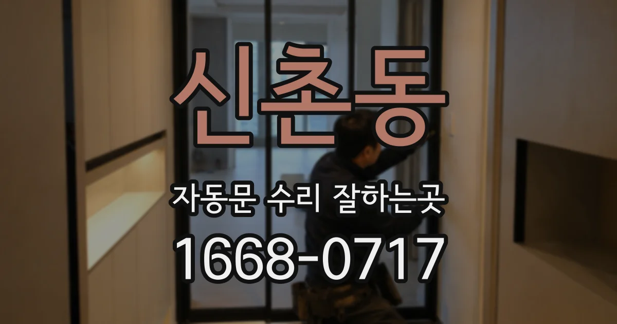 신촌동 자동문 수리 잘하는곳