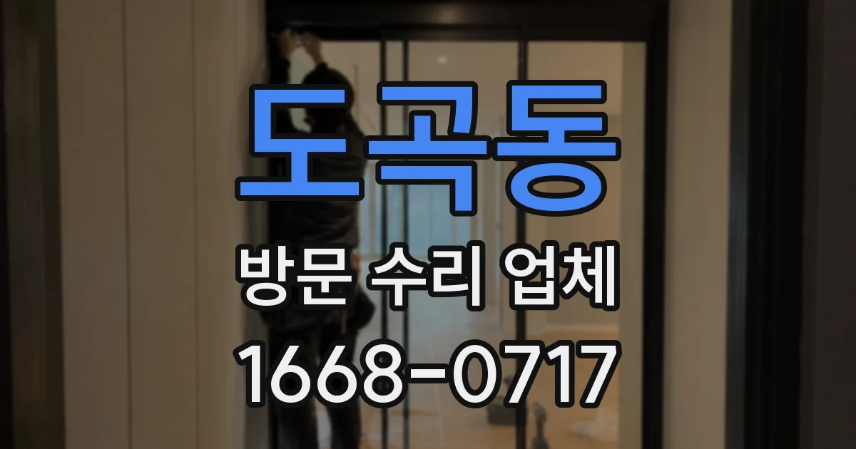 도곡동 방문 수리 업체