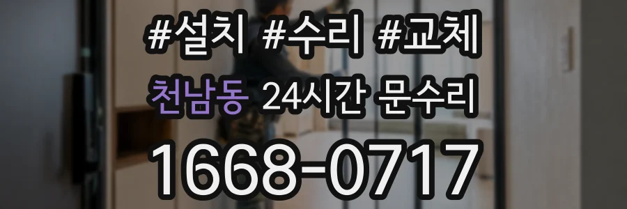 천남동 24시간 문수리
