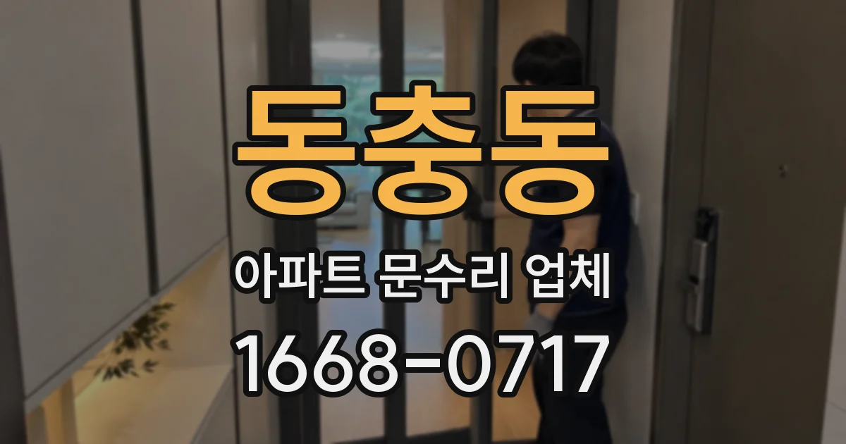 동충동 아파트 문수리 업체