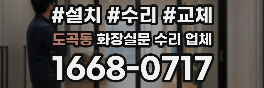 도곡동 화장실문 수리 업체