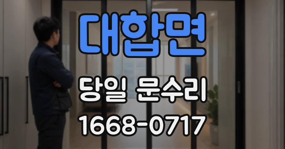 대합면 당일 문수리