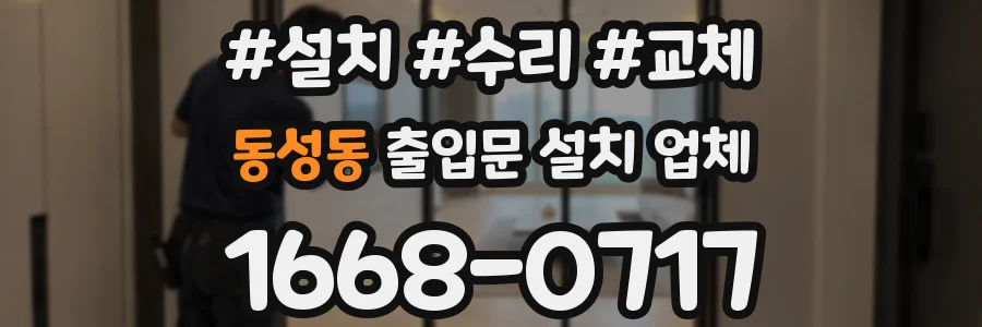 동성동 출입문 설치 업체