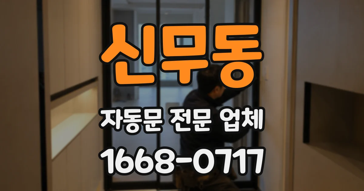 신무동 자동문 전문 업체