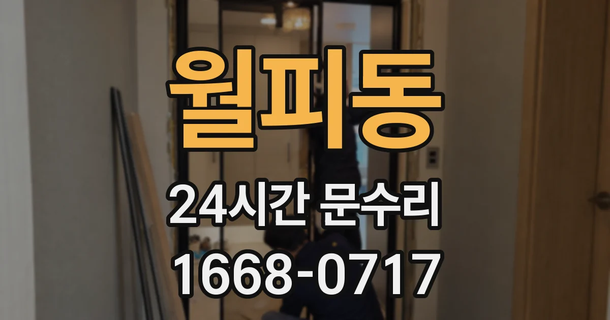 월피동 24시간 문수리