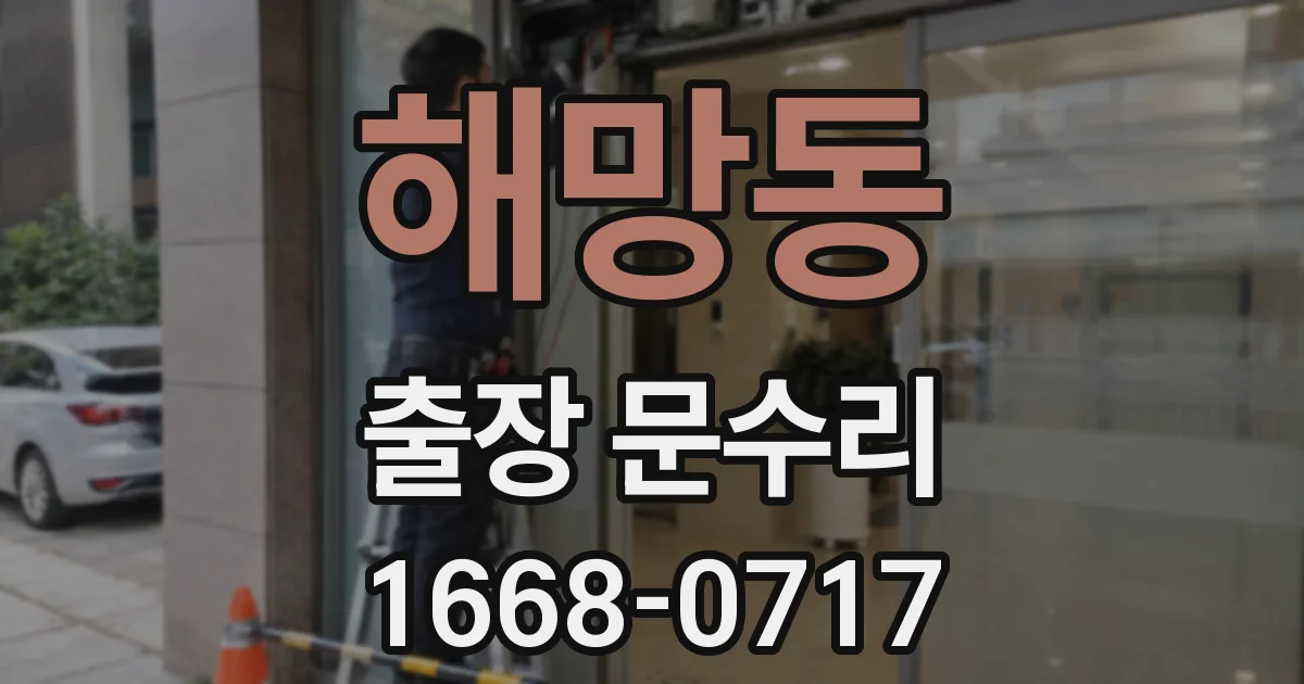 해망동 출장 문수리