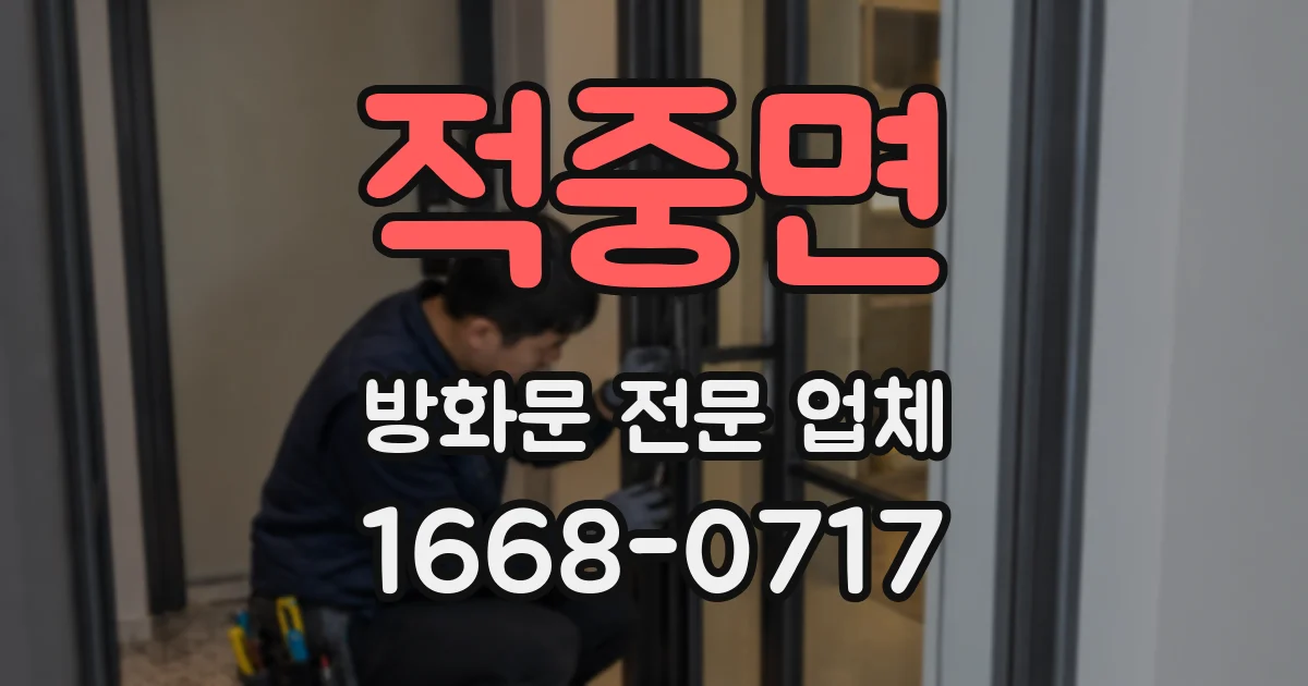 적중면 방화문 전문 업체