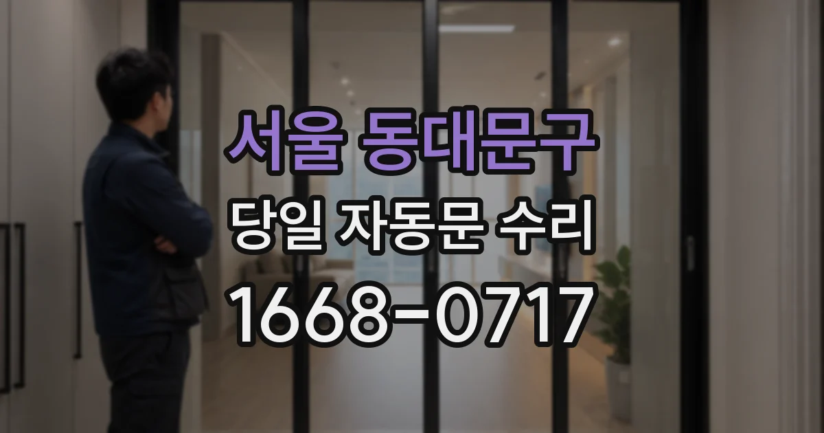 서울 동대문구 당일 자동문 수리
