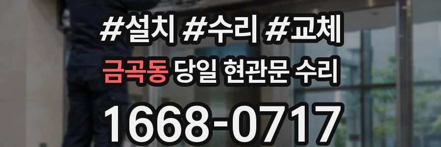 금곡동 당일 현관문 수리