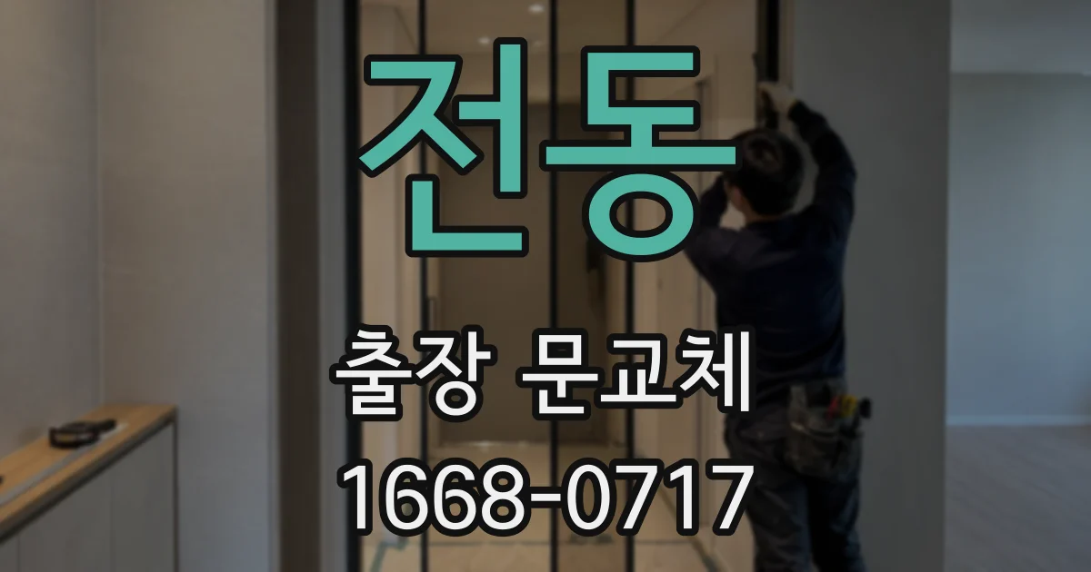 전동 출장 문교체
