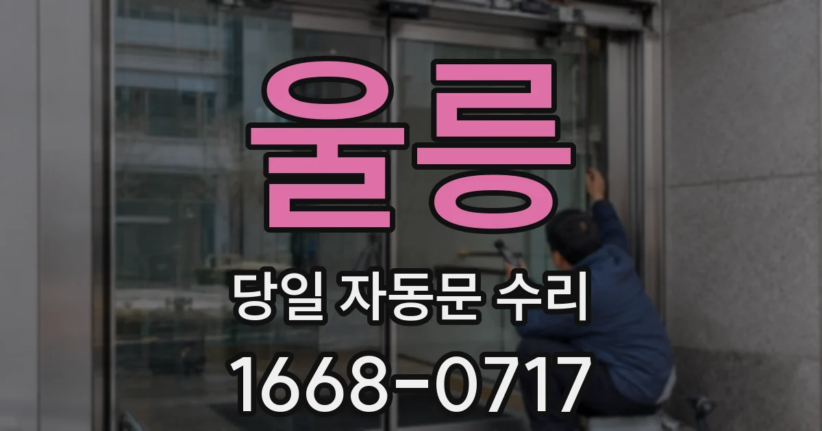 울릉 당일 자동문 수리