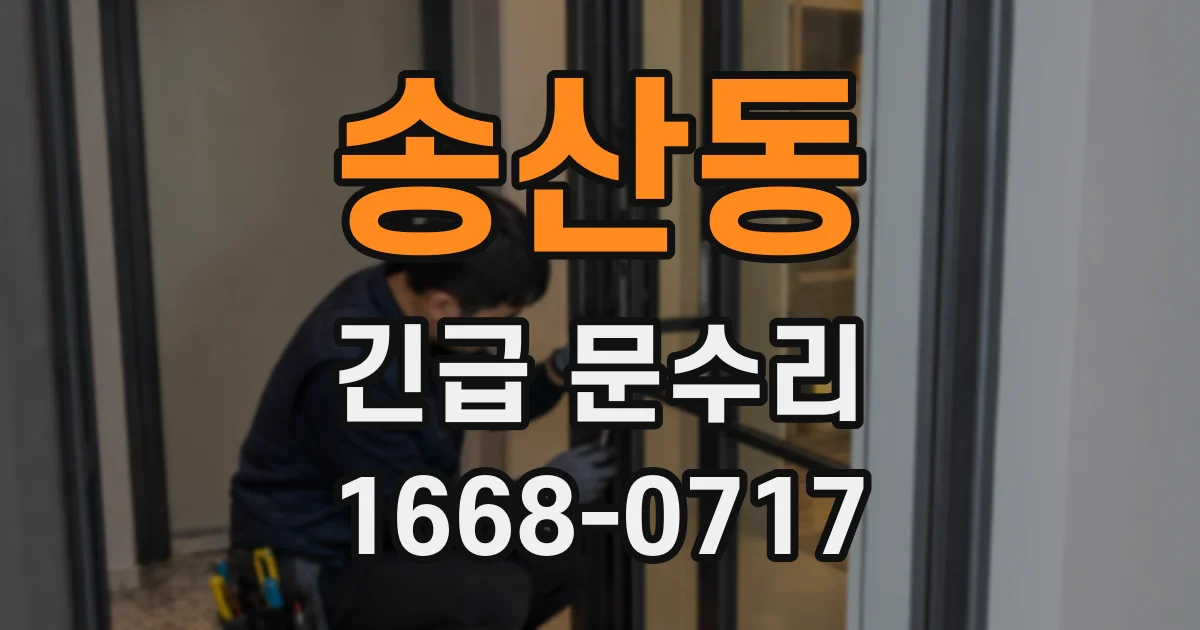 송산동 긴급 문수리