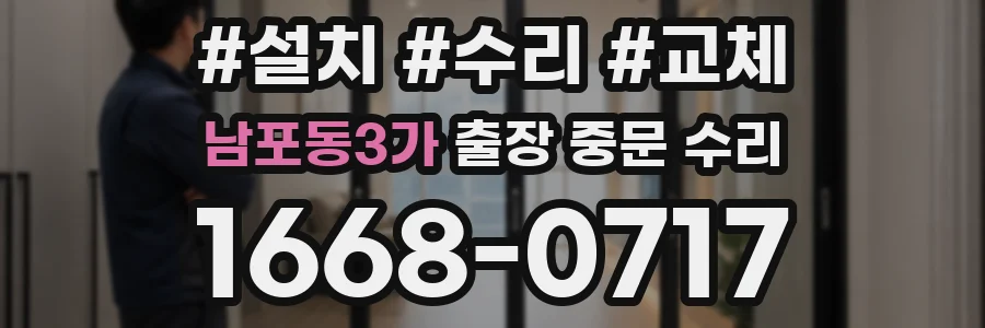 남포동3가 출장 중문 수리