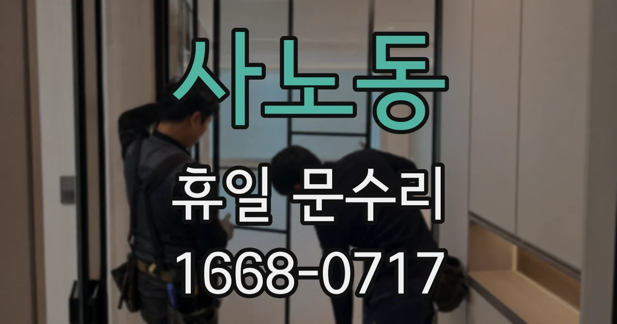 사노동 휴일 문수리