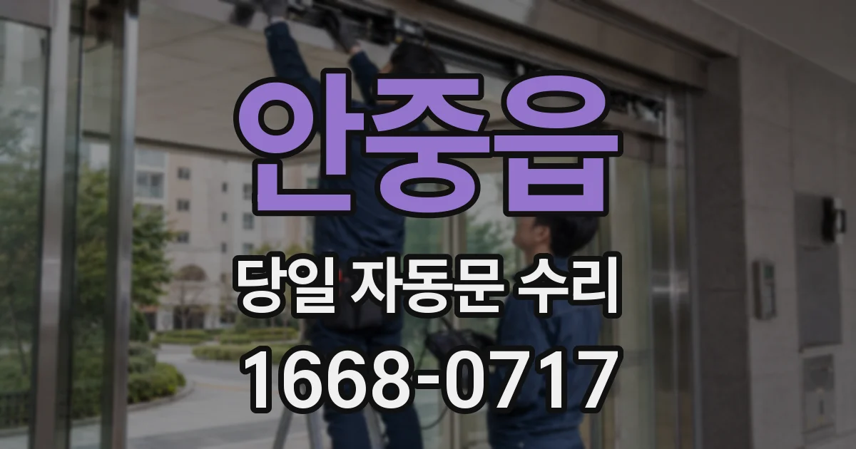 안중읍 당일 자동문 수리