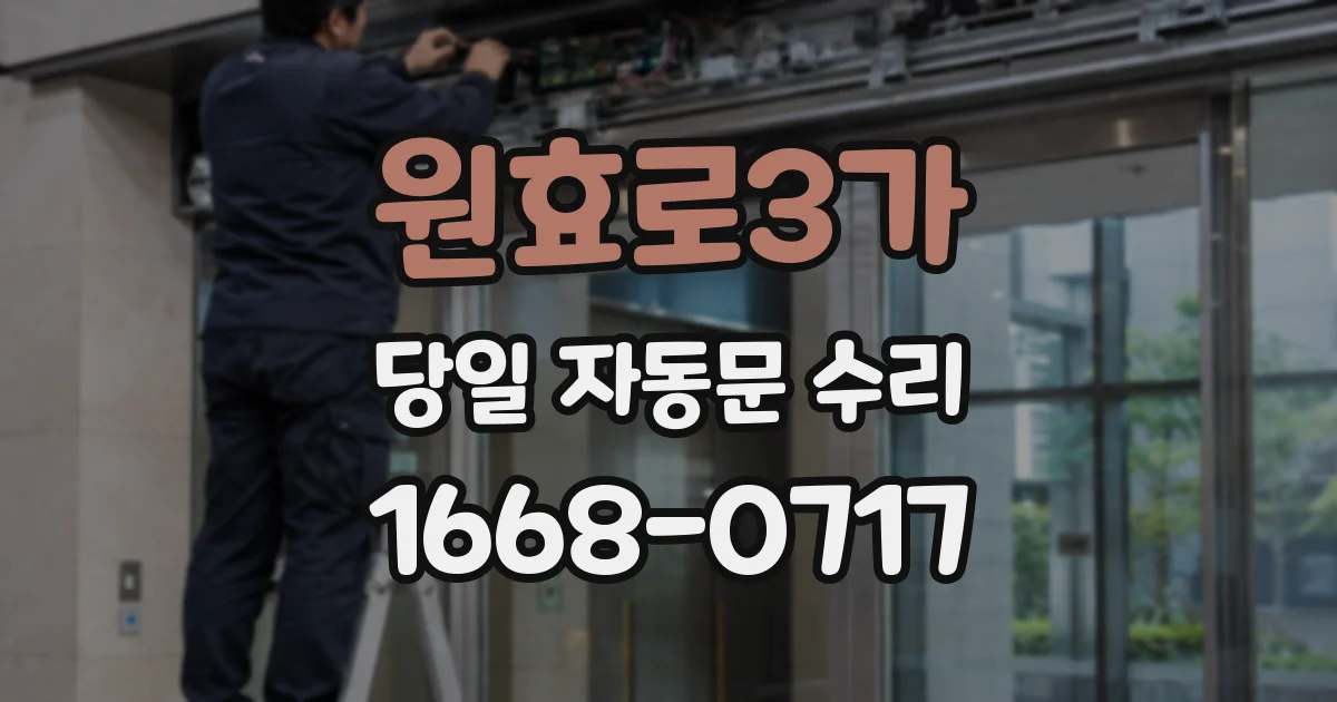 원효로3가 당일 자동문 수리