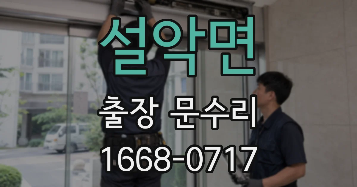 설악면 출장 문수리