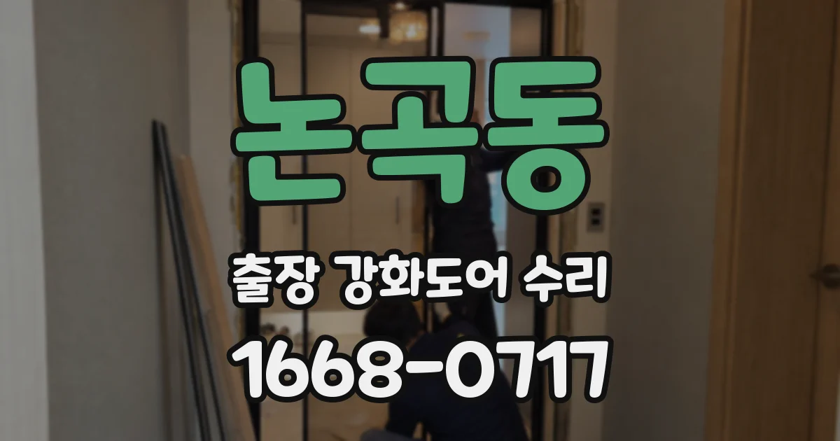 논곡동 출장 강화도어 수리