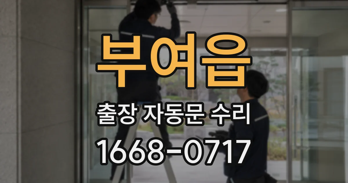 부여읍 출장 자동문 수리