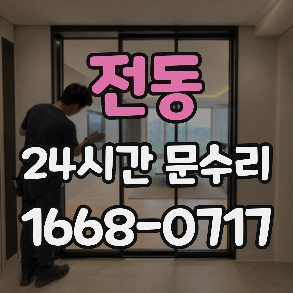 전동 24시간 문수리