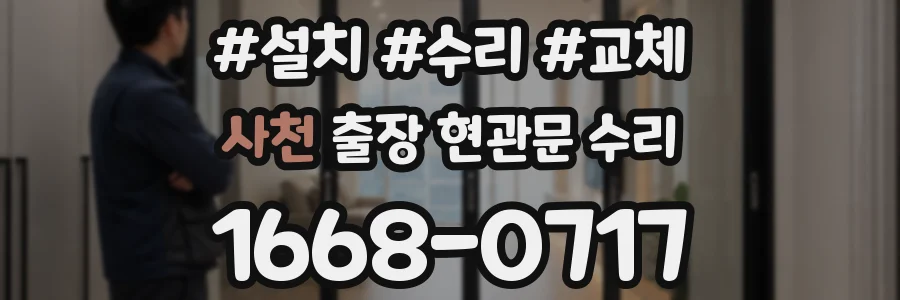 사천 출장 현관문 수리