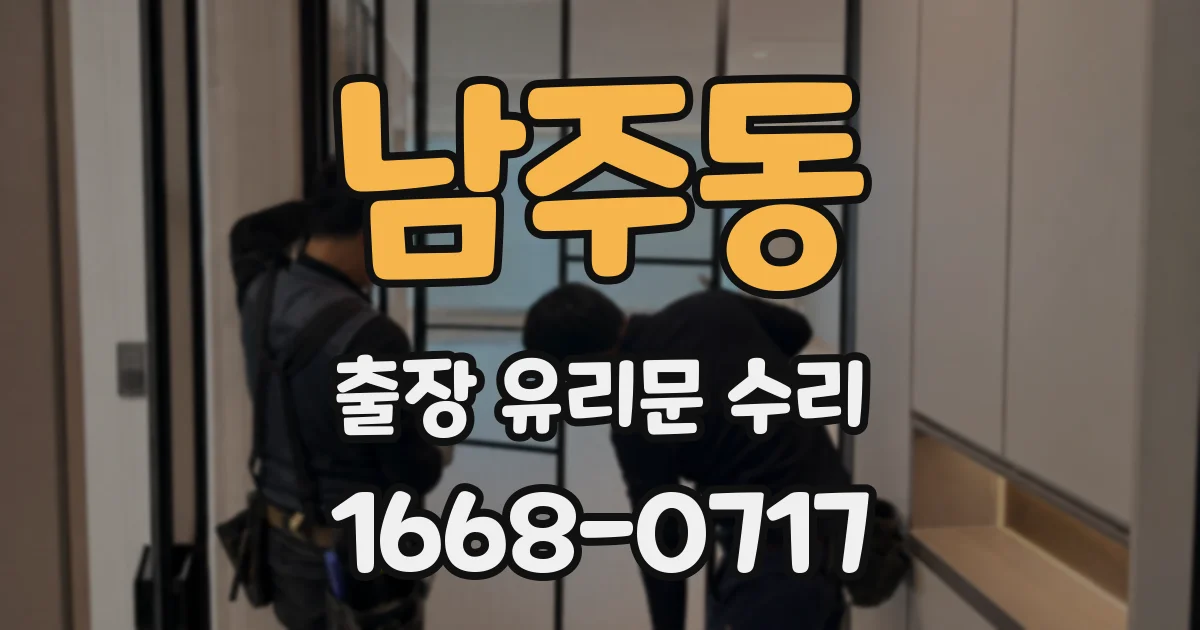 남주동 출장 유리문 수리