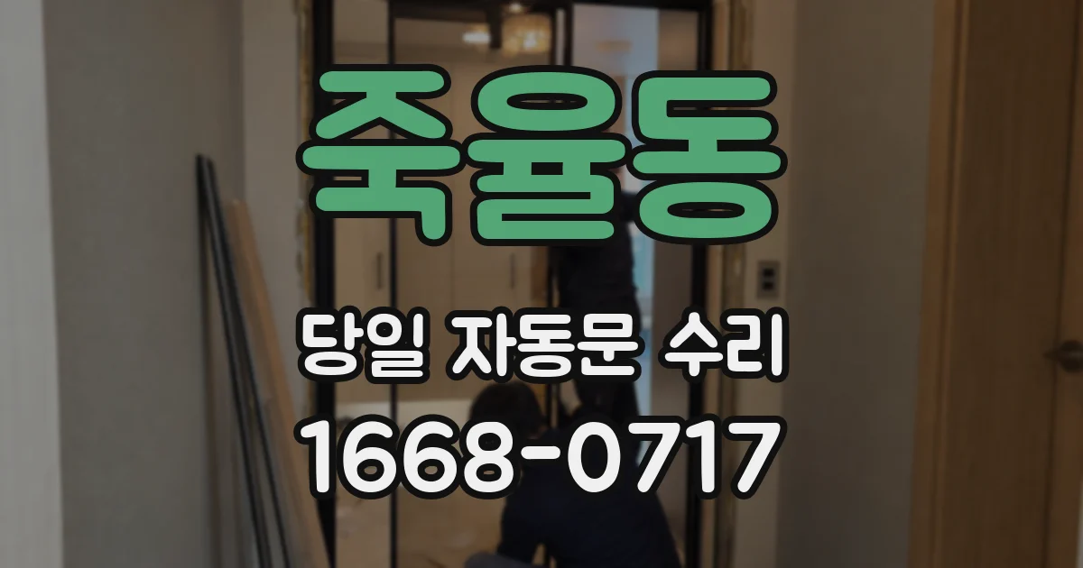 죽율동 당일 자동문 수리