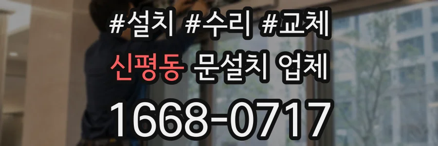 신평동 문설치 업체
