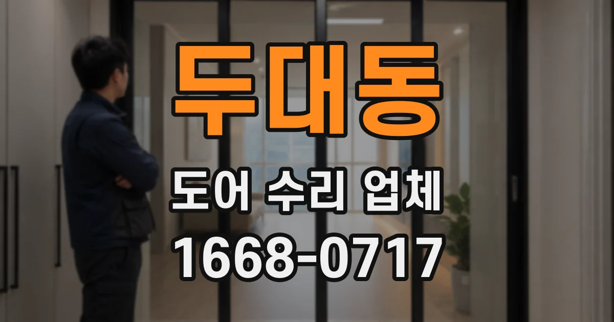 두대동 도어 수리 업체