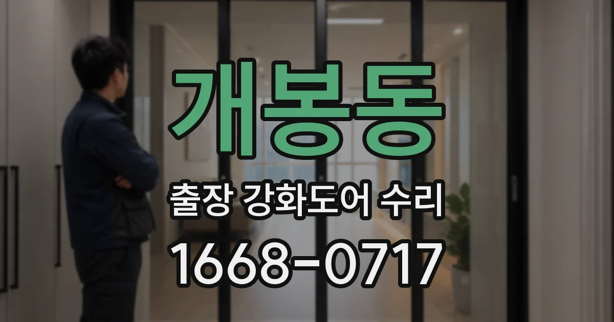 개봉동 출장 강화도어 수리