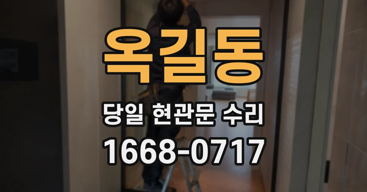 옥길동 당일 현관문 수리