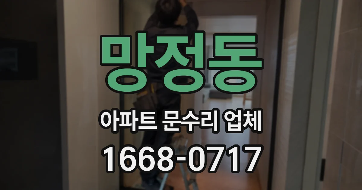망정동 아파트 문수리 업체