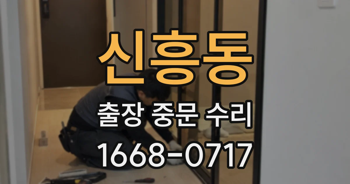 신흥동 출장 중문 수리