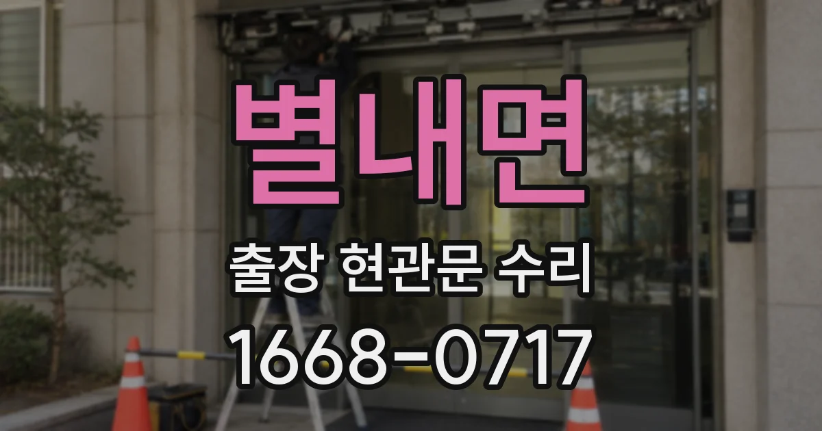 별내면 출장 현관문 수리