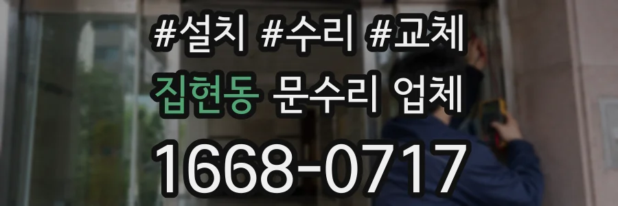 집현동 문수리 업체