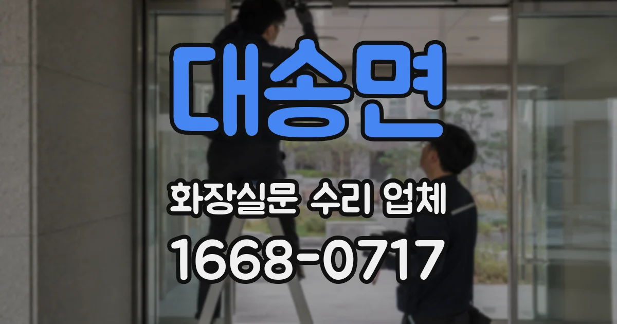 대송면 화장실문 수리 업체
