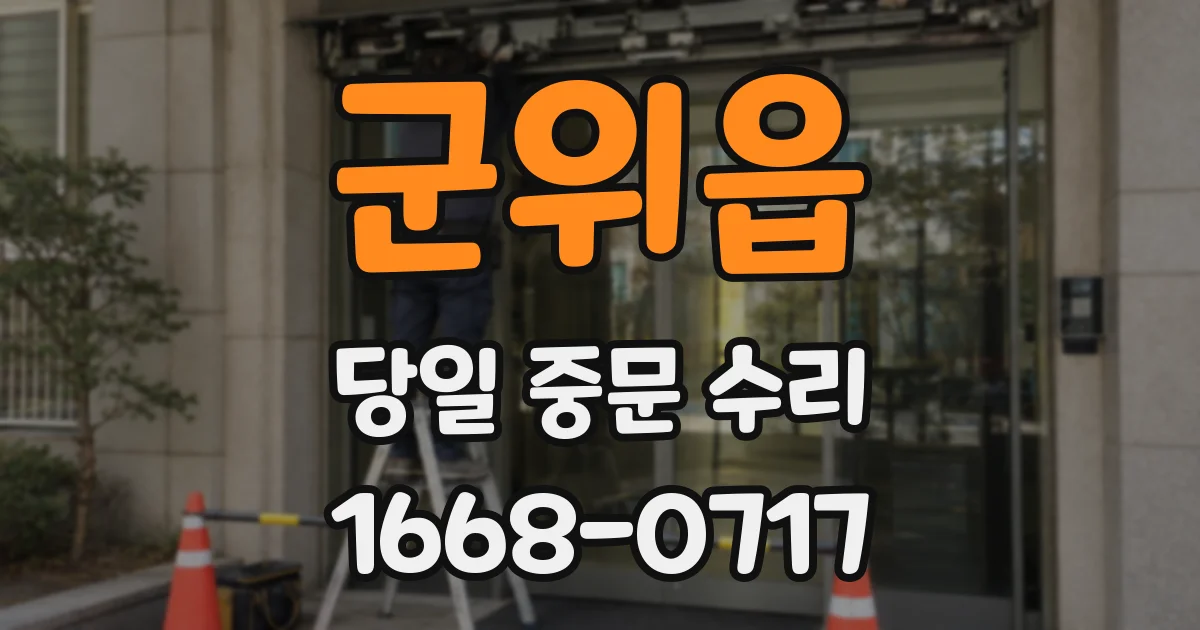 군위읍 당일 중문 수리