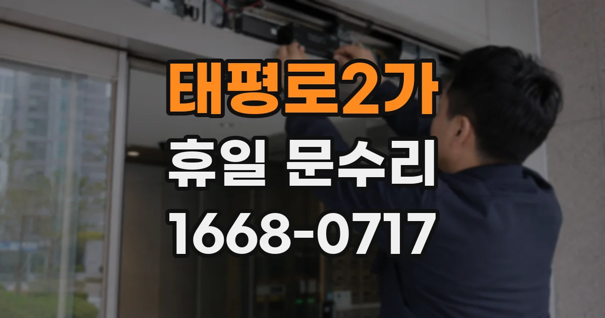 태평로2가 휴일 문수리